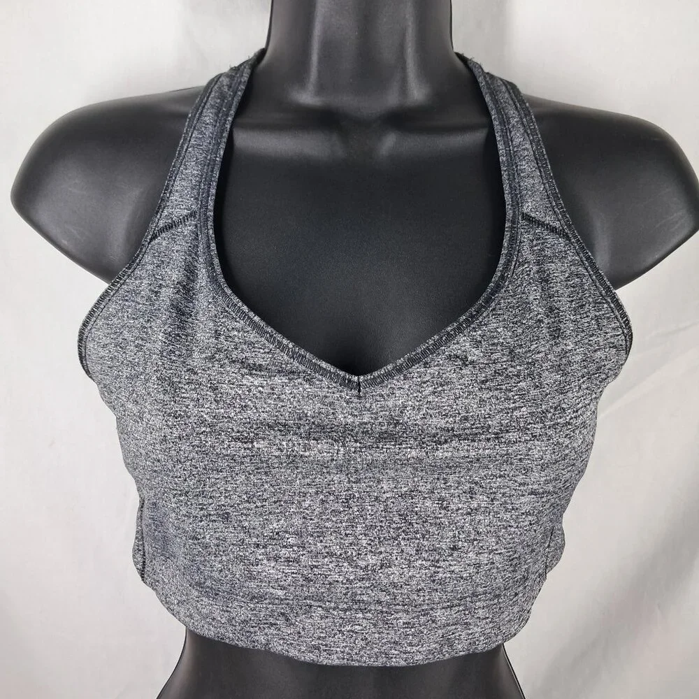 VSX Sport Victoria's Secret The Player Black/Gray Racerback Sports Bra Medium - Picture 1 of 8
